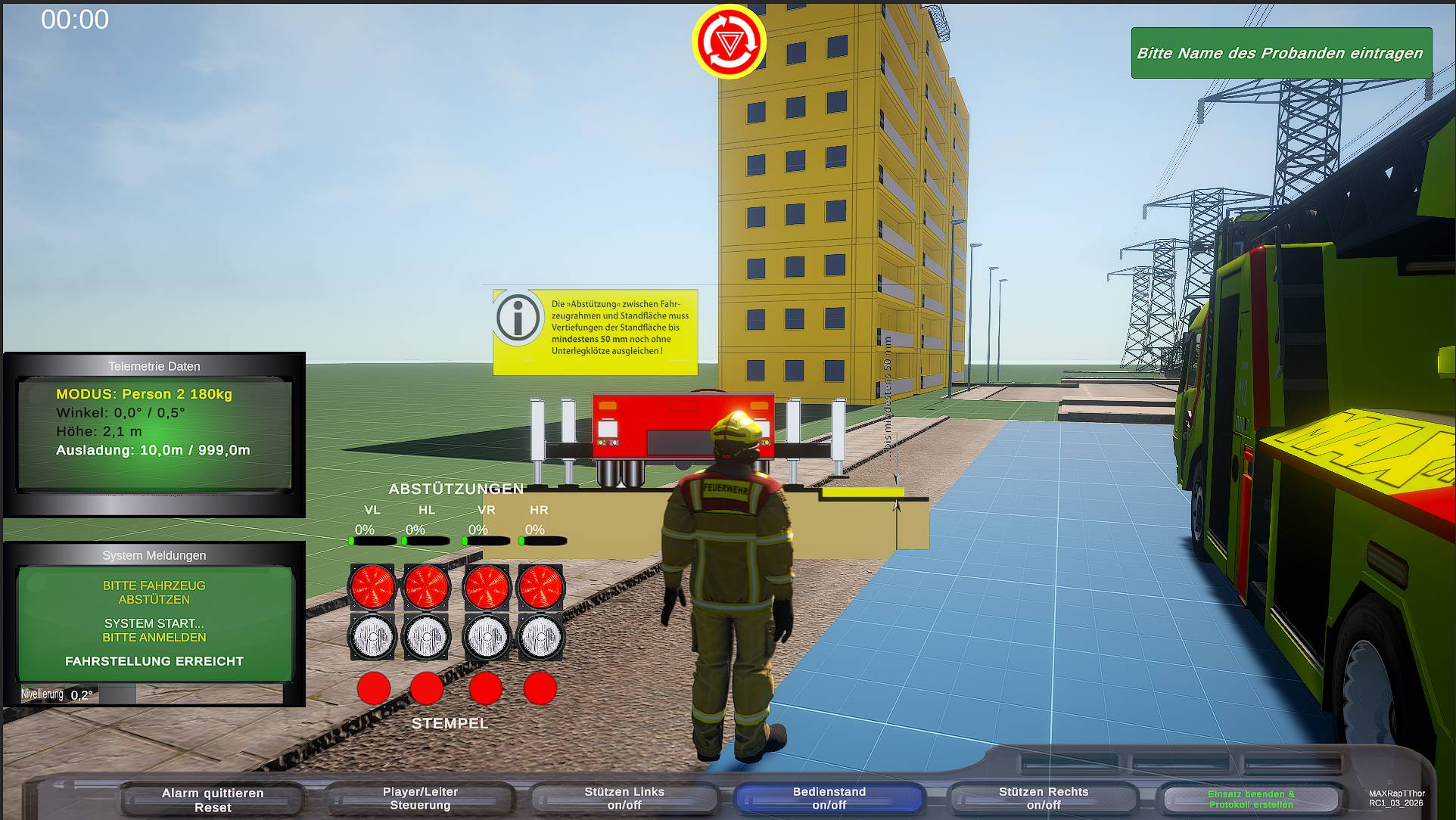 Abstützung 1 Training